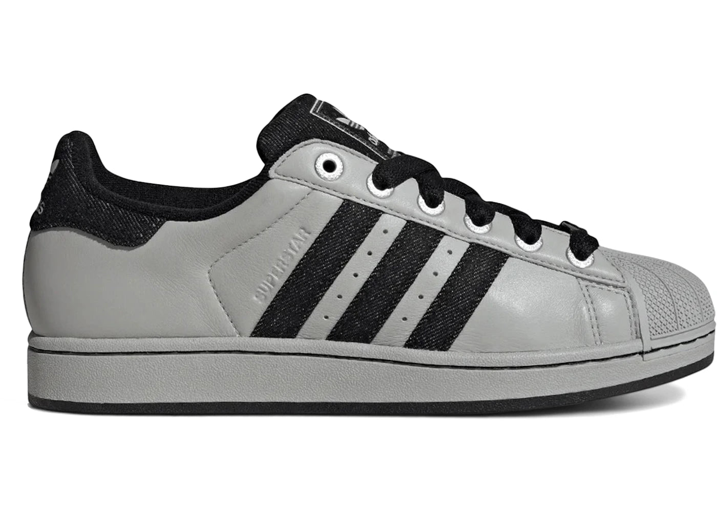 adidas Superstar II Grey Black Denim