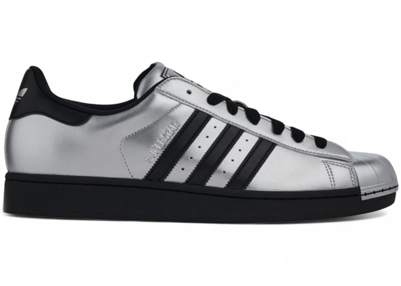 adidas Superstar II Metallic Silver Black Silver Toe