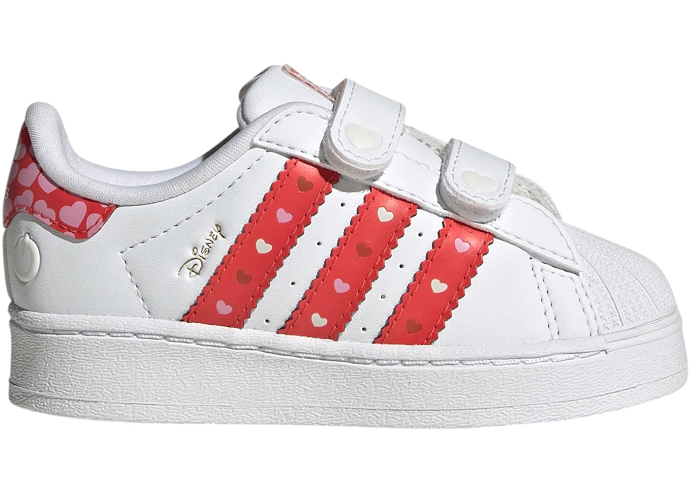 adidas Superstar LED Lights Comfort Closure Disney Bright Red White (TD)