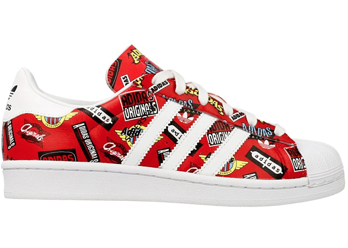 adidas Superstar Nigo Allover Print Red