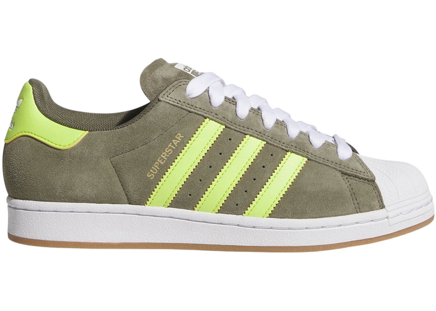 adidas Superstar Olive Strata Semi Solar Yellow Gold Metallic