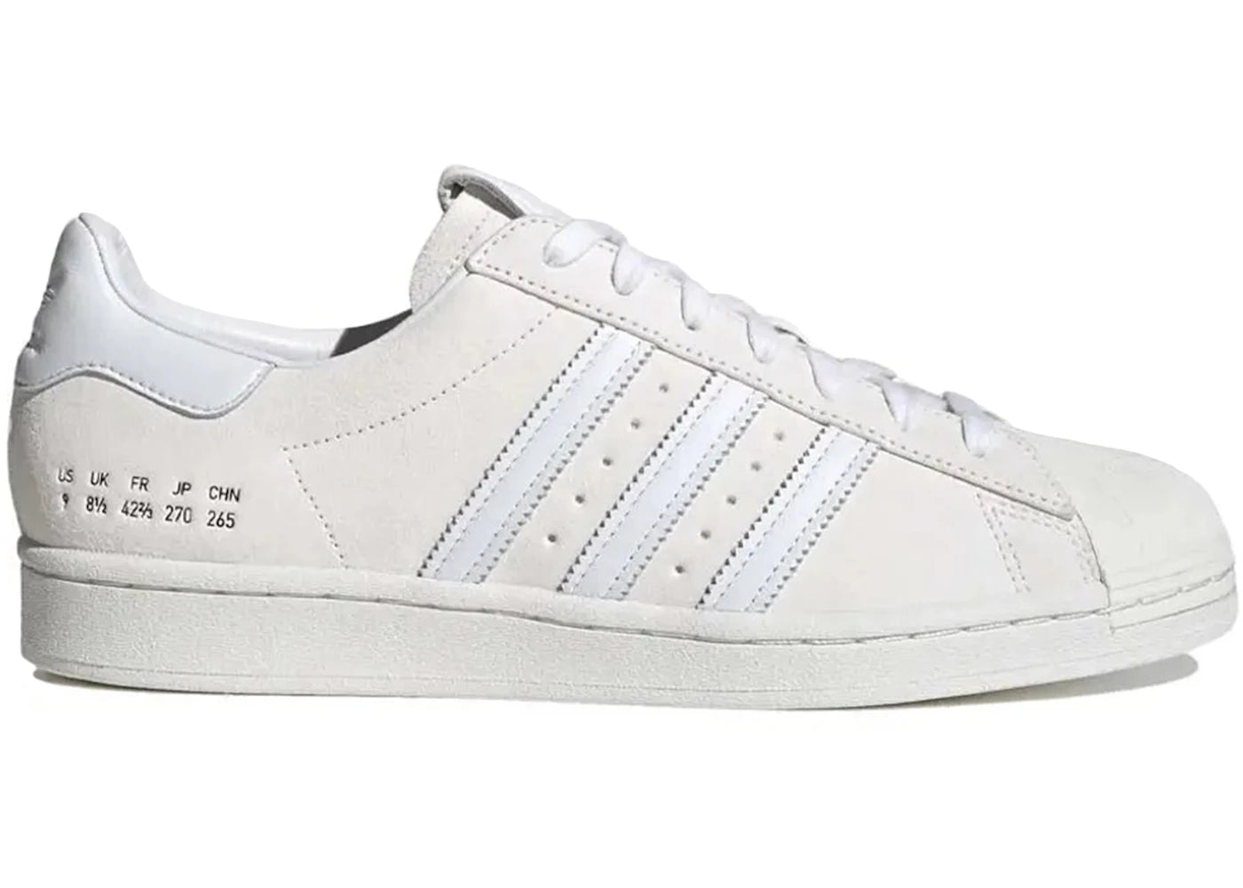 adidas Superstar Premium Size Tag Off White