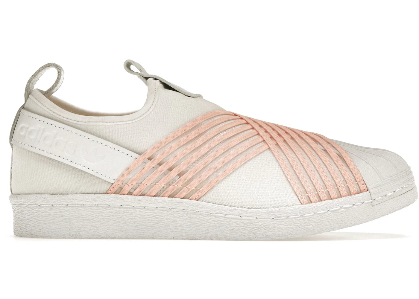 adidas Superstar Slip on White Orange (Women's)