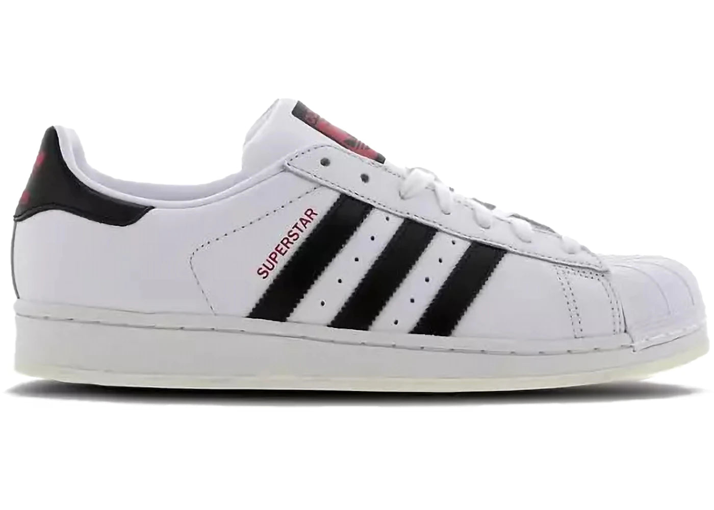 adidas Superstar White Red Black