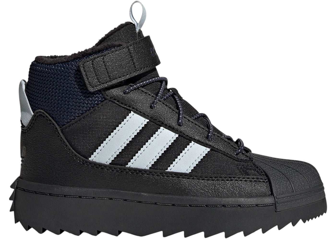 adidas Superstar Winter Trek Black Halo Blue Carbon (PS)