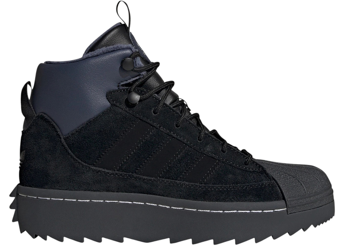 adidas Superstar Winterized Trek Core Black Carbon (GS)