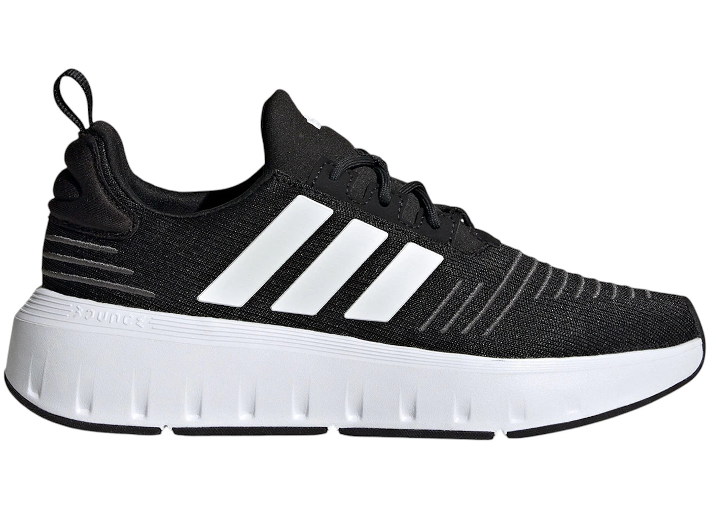 adidas Swift Run Core Black Cloud White Grey Five (GS)