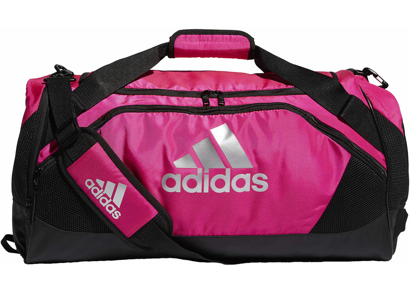 adidas Team Issue Medium Duffel Bag Bright Pink