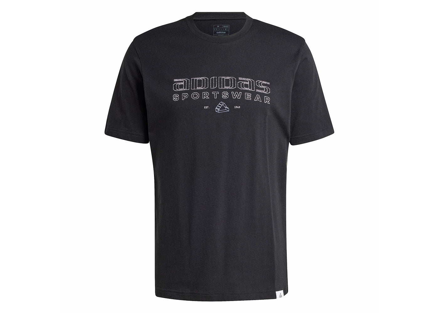 adidas Tech Linear Graphic Tee Black