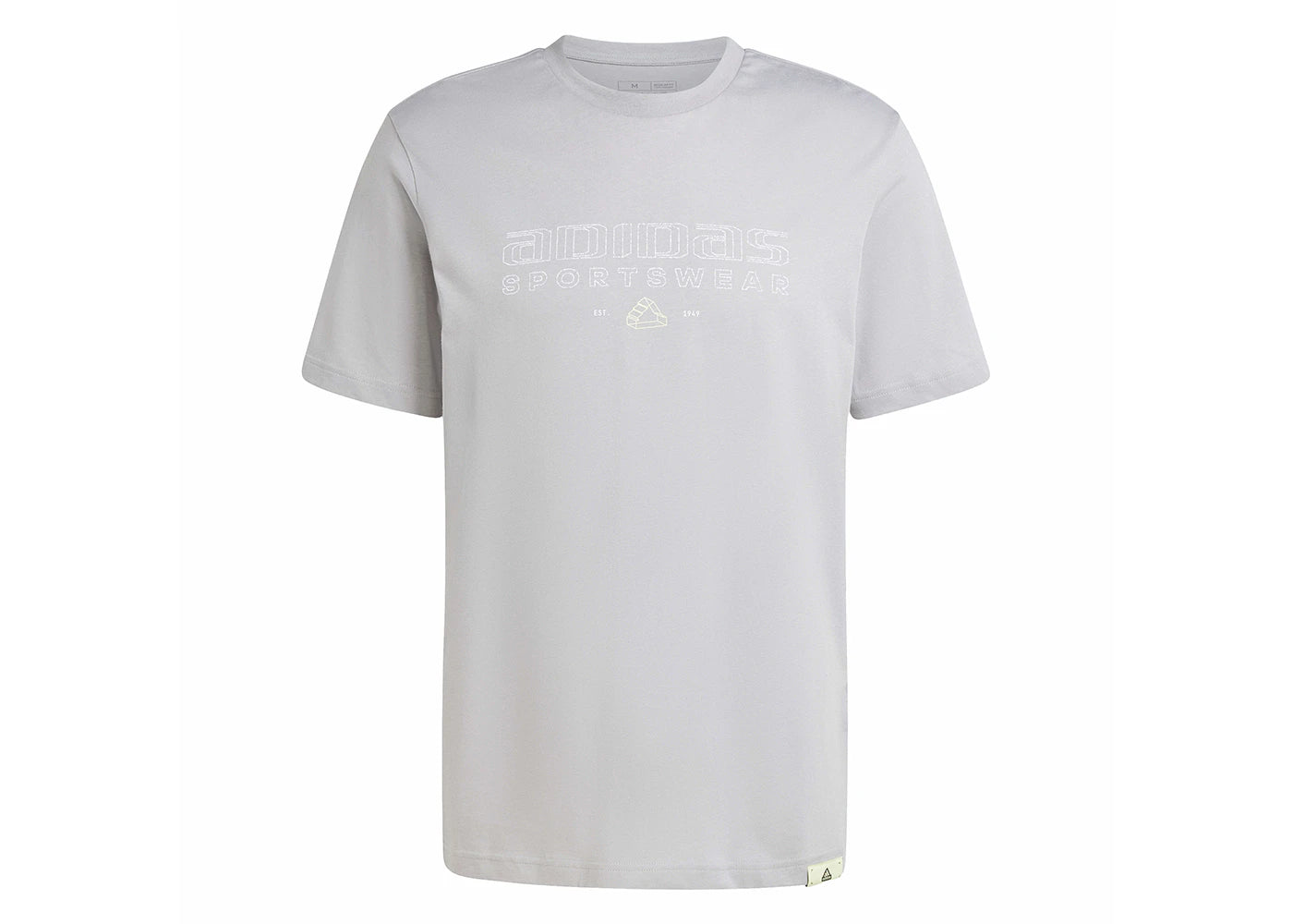 adidas Tech Linear Graphic Tee Solid Grey