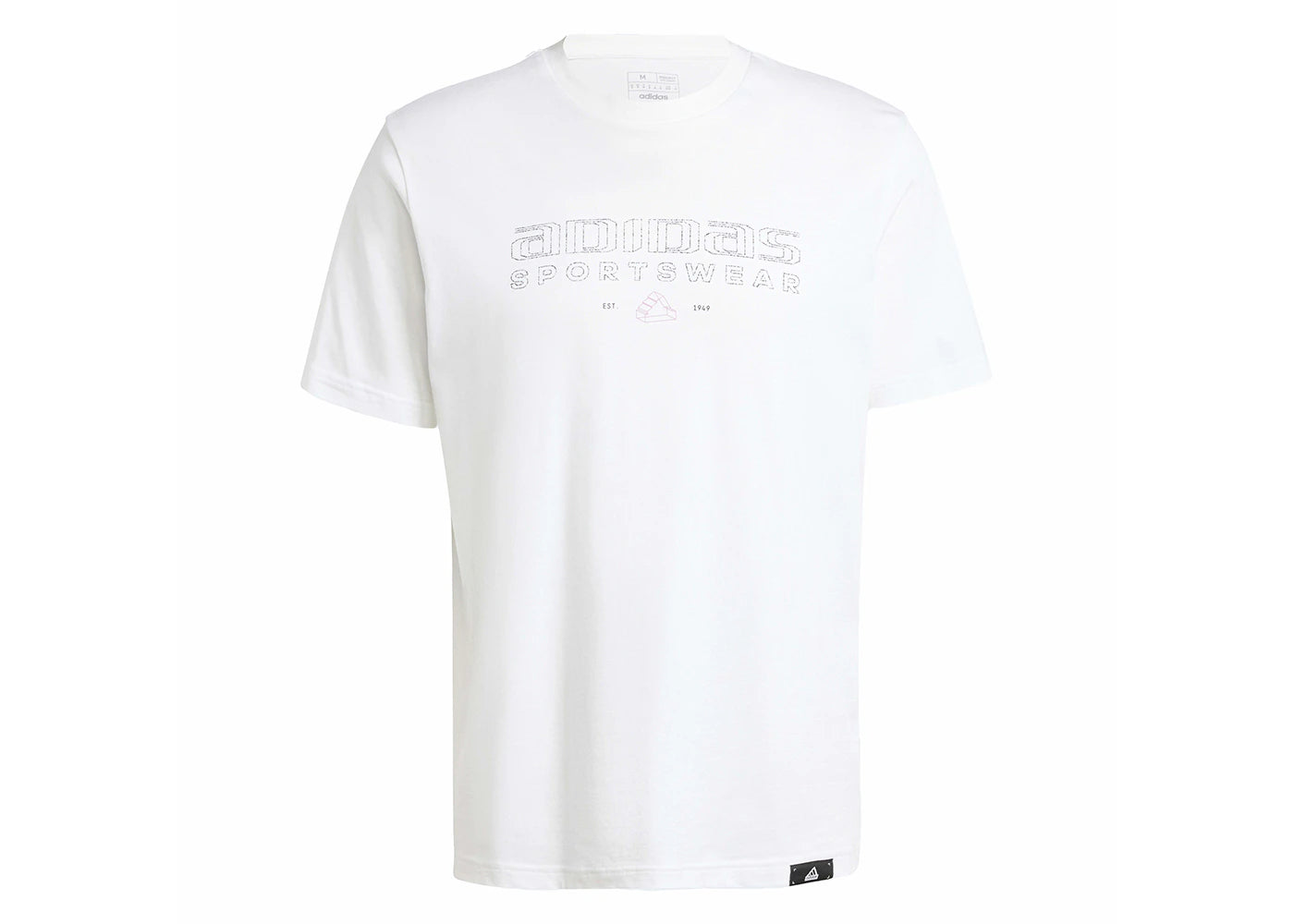 adidas Tech Linear Graphic Tee White