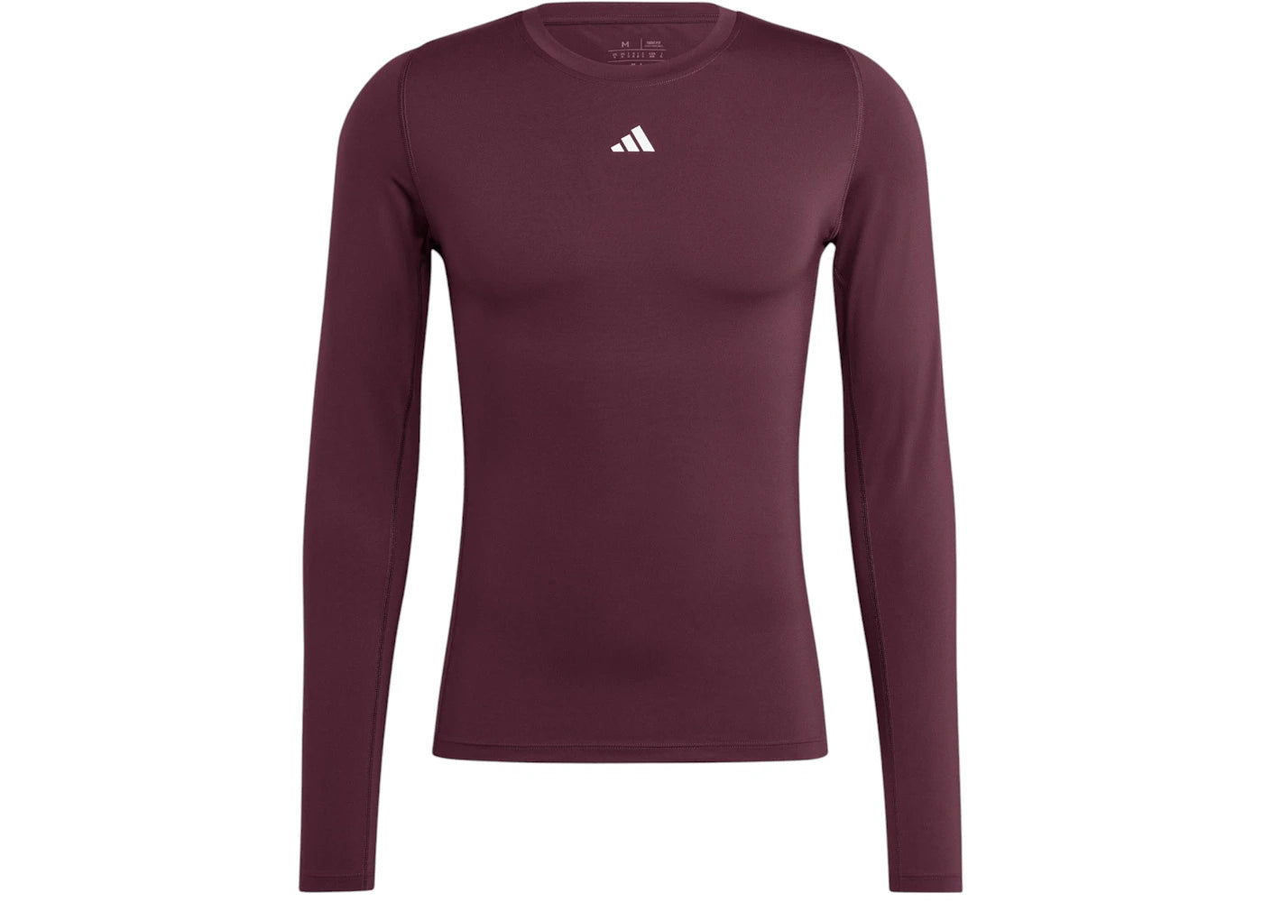adidas Techfit Aeroready Long Sleeve Tee Team Maroon