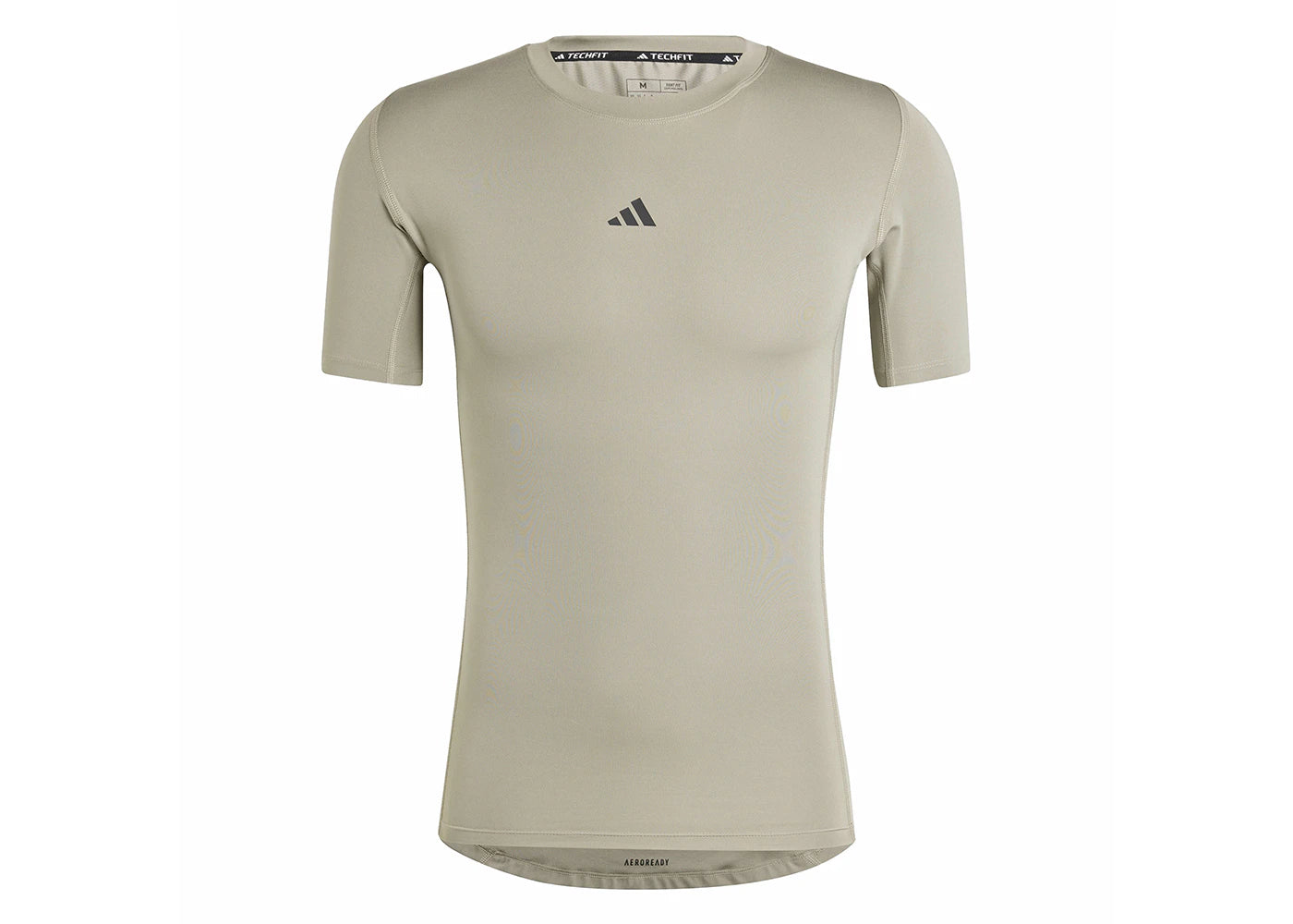 adidas Techfit Compression Training Tee Silver Pebble
