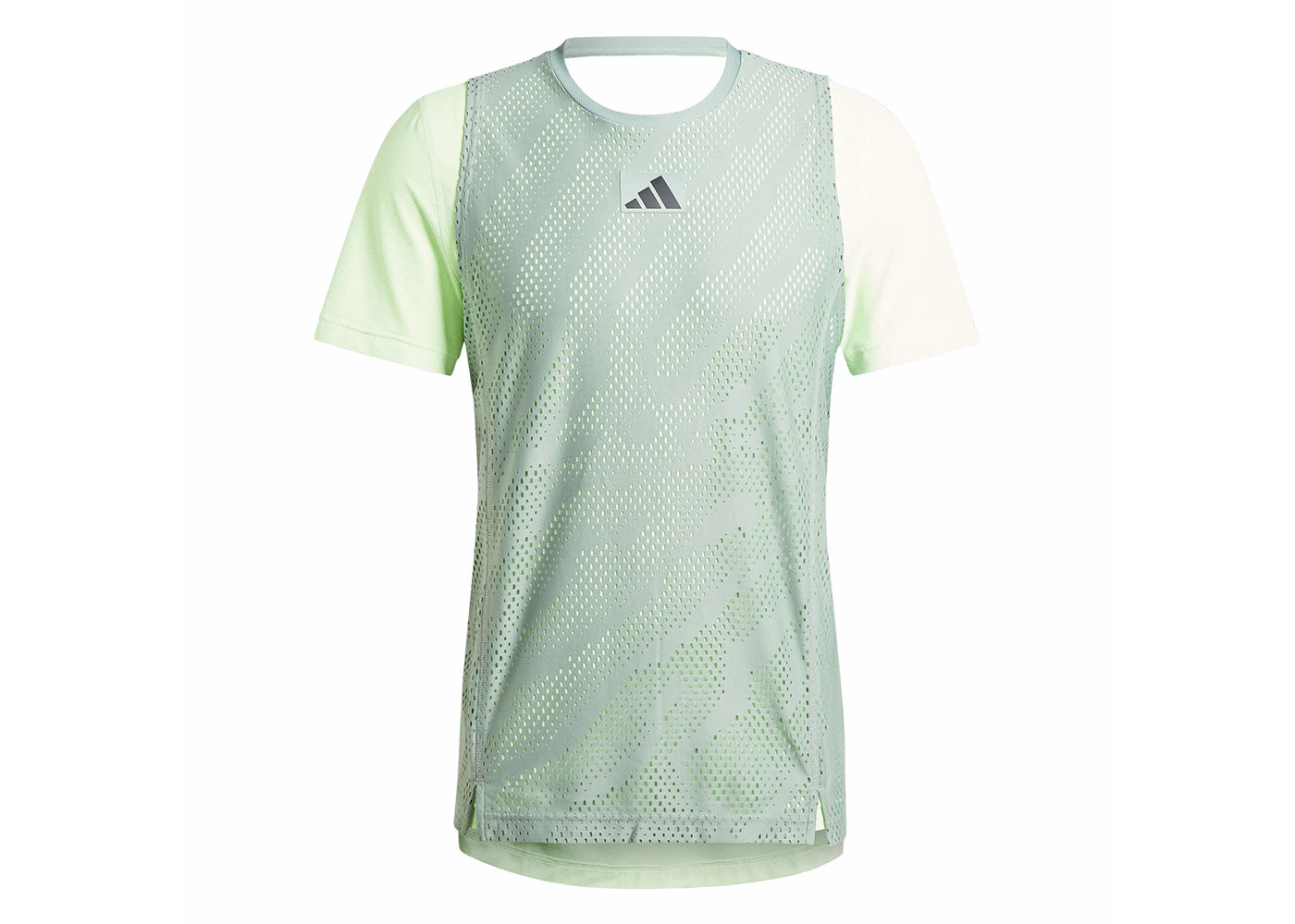 adidas Tennis Pro Layering Tee Silver Green/Green Spark