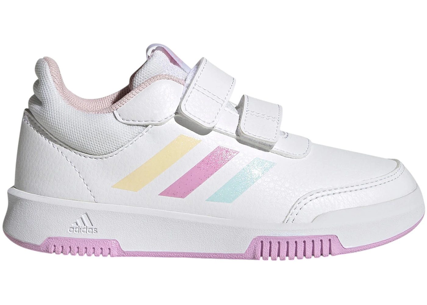 adidas Tensaur Hook And Loop Cloud White Almost Blue Bliss Lilac (GS)