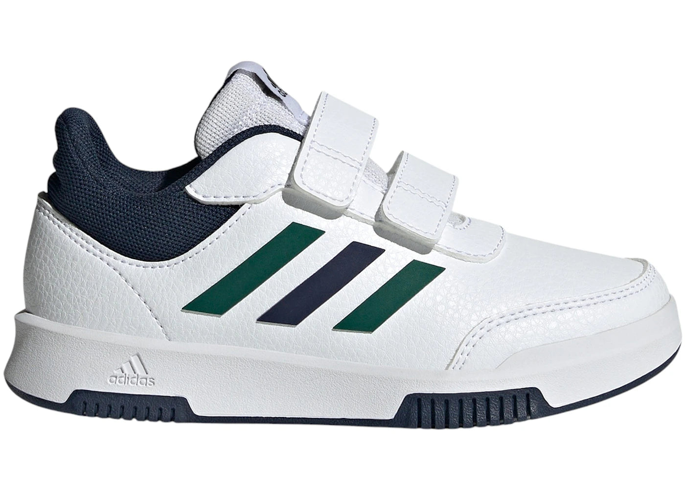 adidas Tensaur Hook And Loop Cloud White Collegiate Green Collegiate Navy (GS)