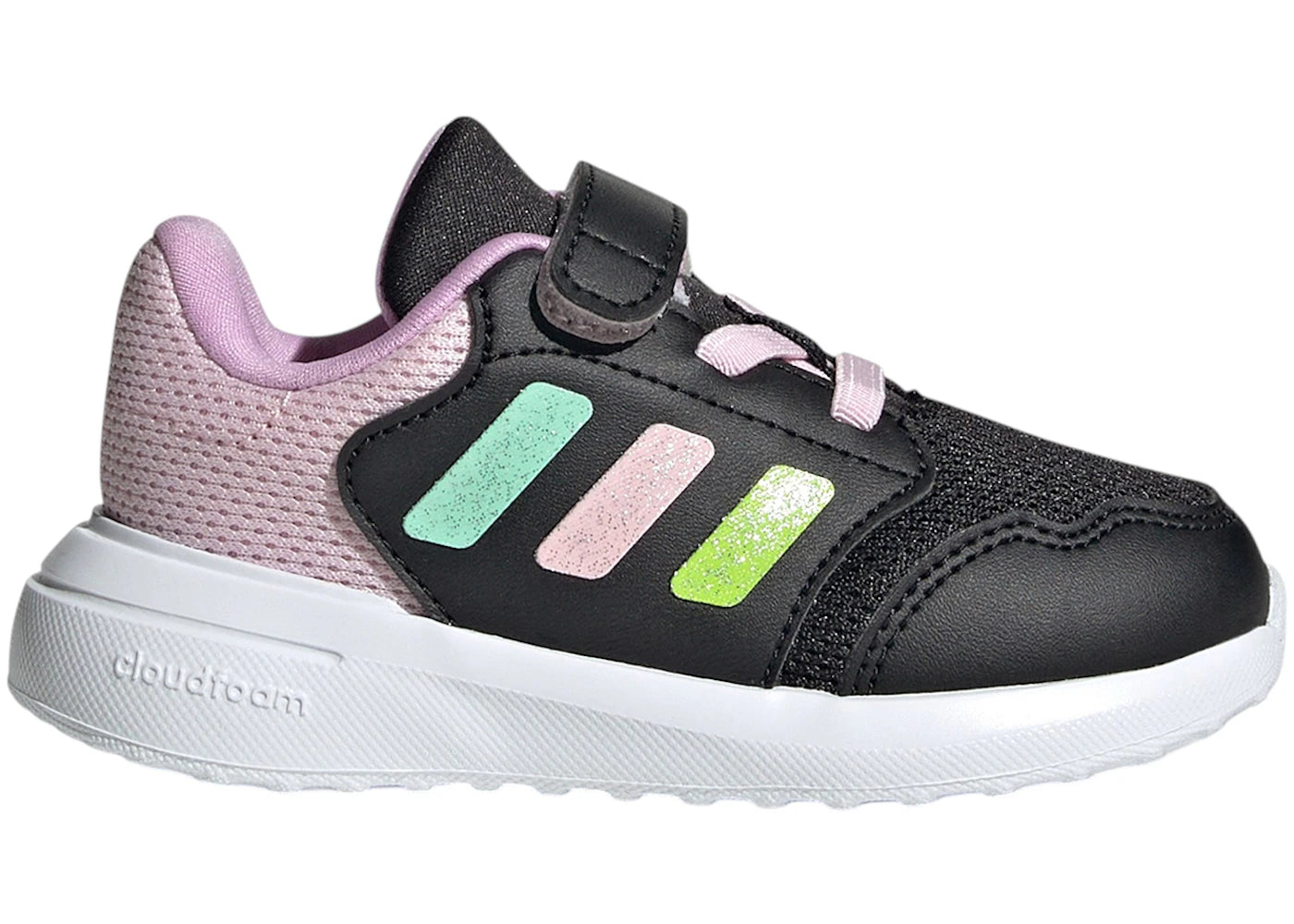 adidas Tensaur Run 3.0 Core Black Clear Mint Clear Pink (TD)