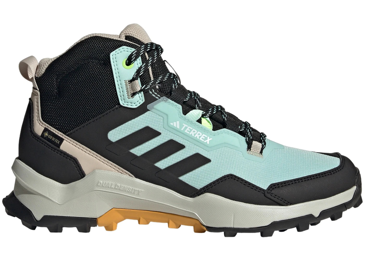 adidas Terrex AX4 Mid Gore-Tex Semi Flash Aqua Core Black Preloved Yellow (Women's)