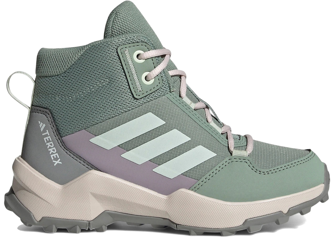 adidas Terrex AX4R Mid Silver Green Linen Green Preloved Fig (GS)