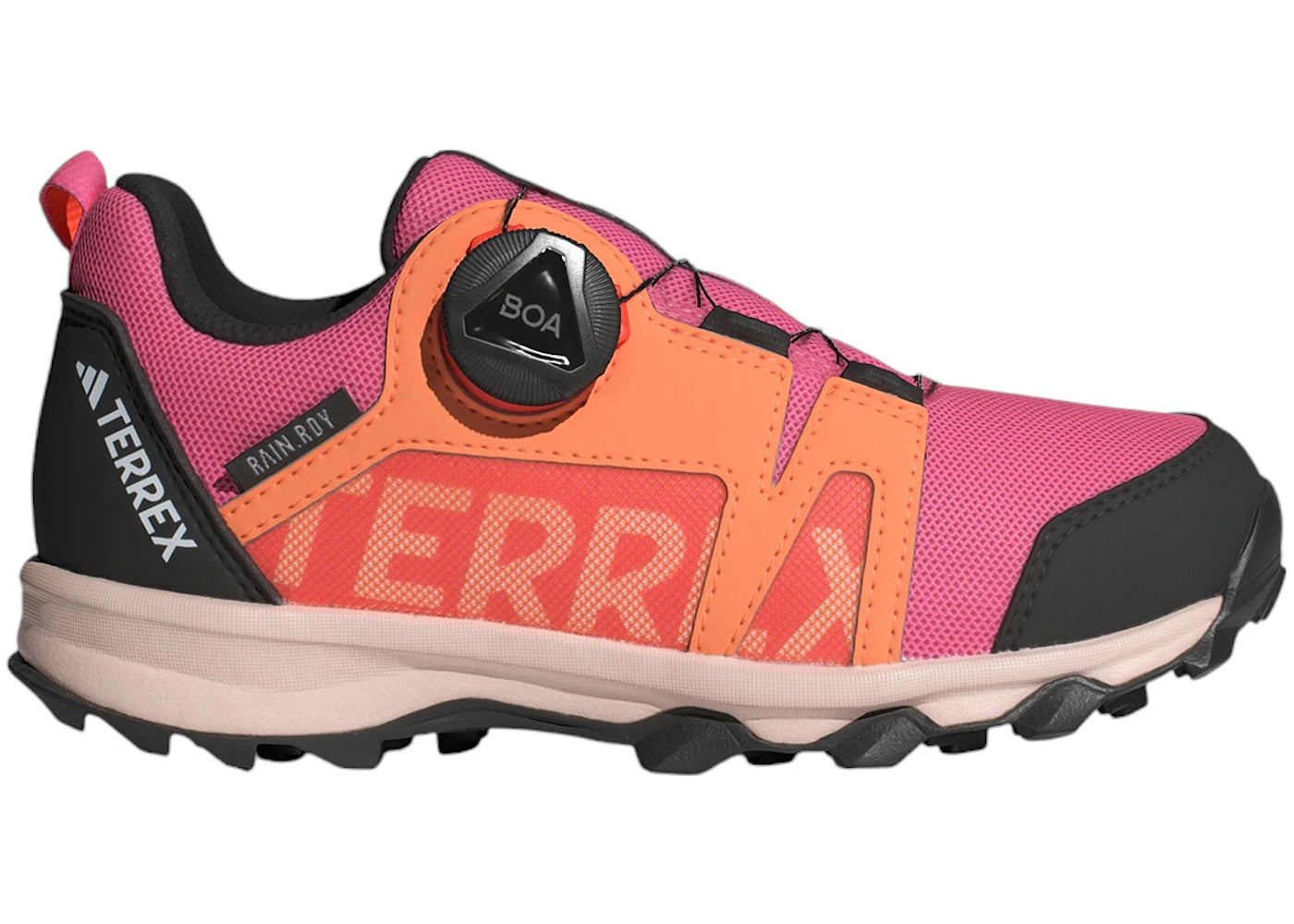 adidas Terrex Agravic BOA Rain.RDY Trail Pink Fusion Putty Mauve Core Black (GS)