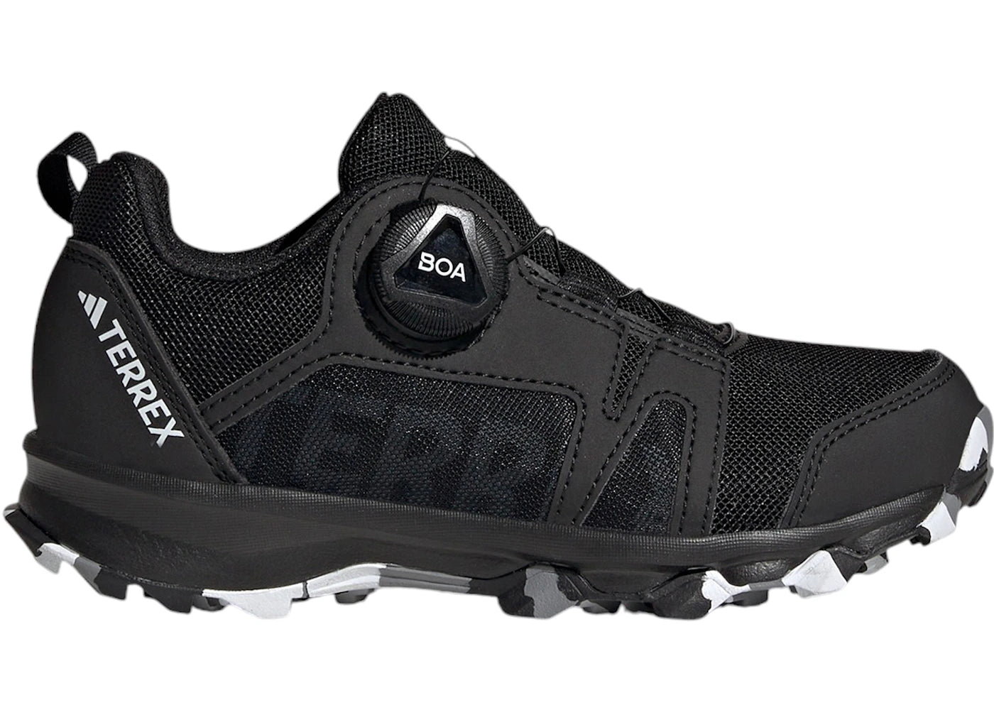 adidas Terrex Agravic BOA Trail Core Black Cloud White Grey Three (GS)