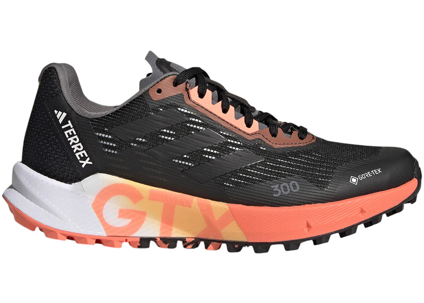 adidas Terrex Agravic Flow 2.0 Gore-Tex Trail Core Black Coral Fusion (Women's)