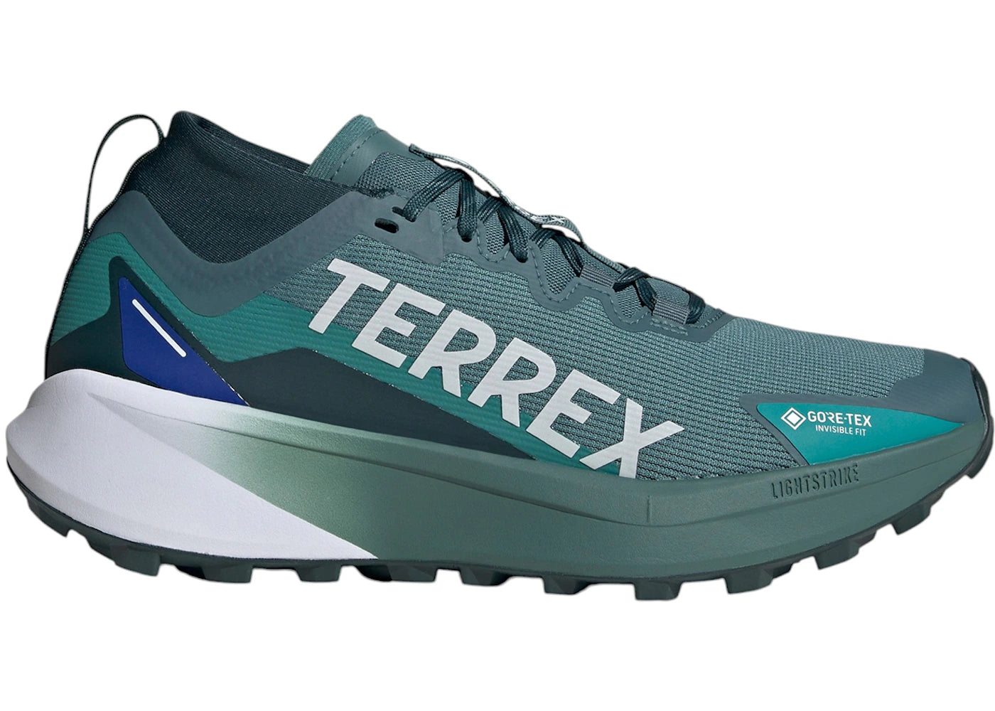 adidas Terrex Agravic Gore-Tex Trail Preloved Teal Cloud White Semi Lucid Blue