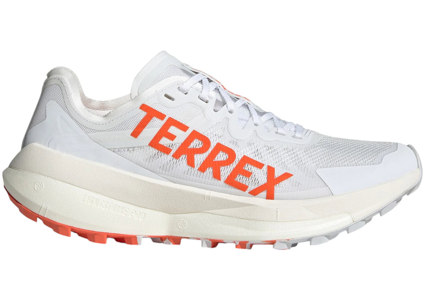 adidas Terrex Agravic Speed Trail Cloud White Impact Orange Dash Grey (Women's)