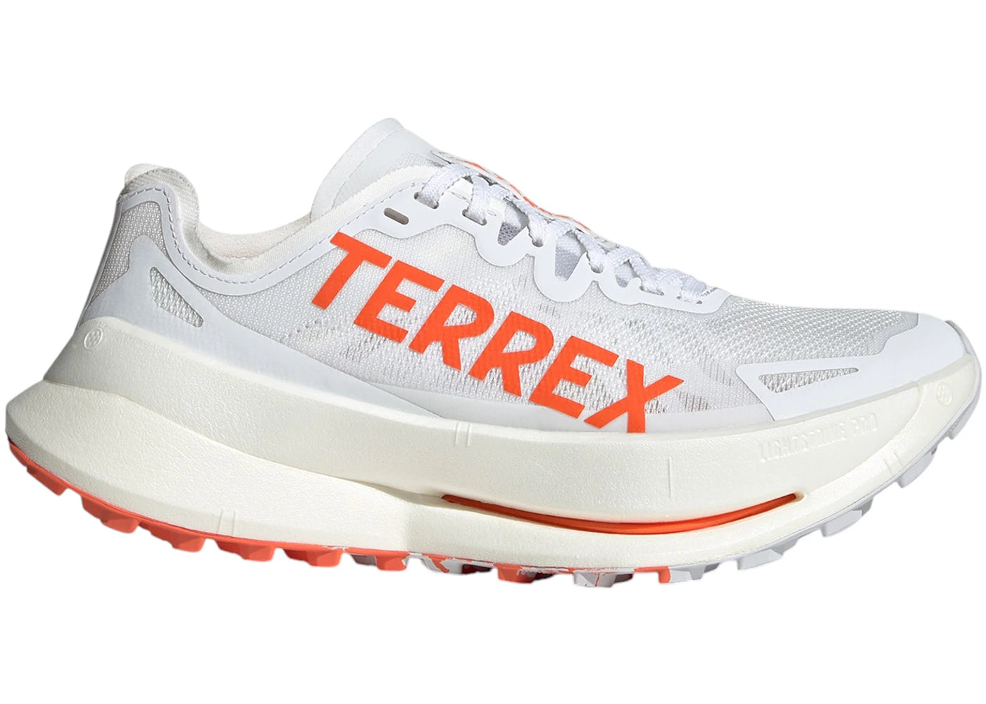 adidas Terrex Agravic Speed Ultra Trail Cloud White Impact Orange Dash Grey (Women's)