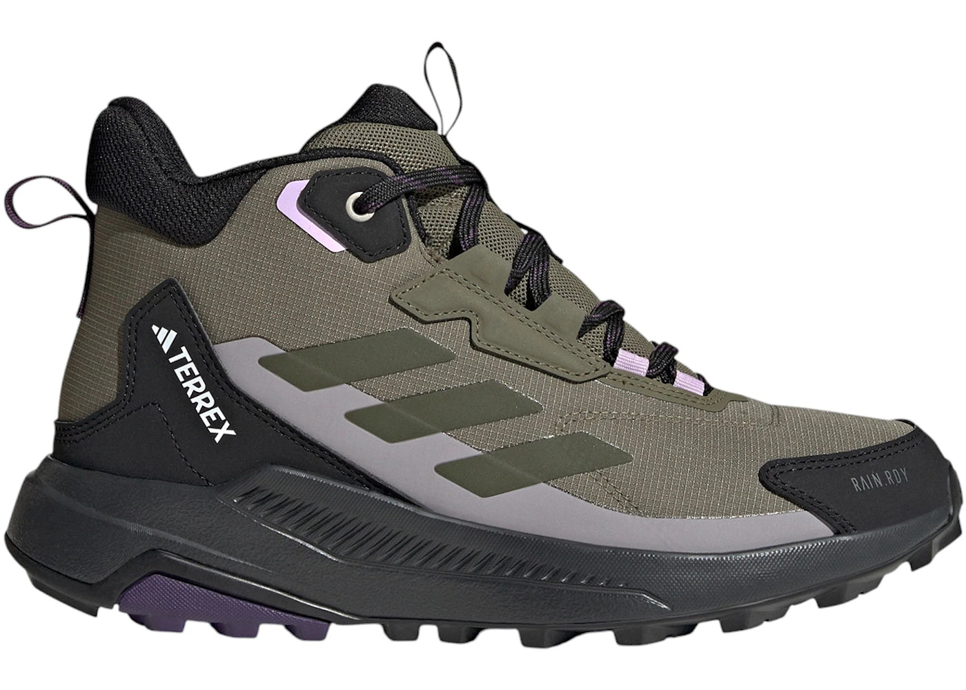 adidas Terrex Anylander Mid Rain.RDY Olive Strata Night Cargo Core Black (Women's)