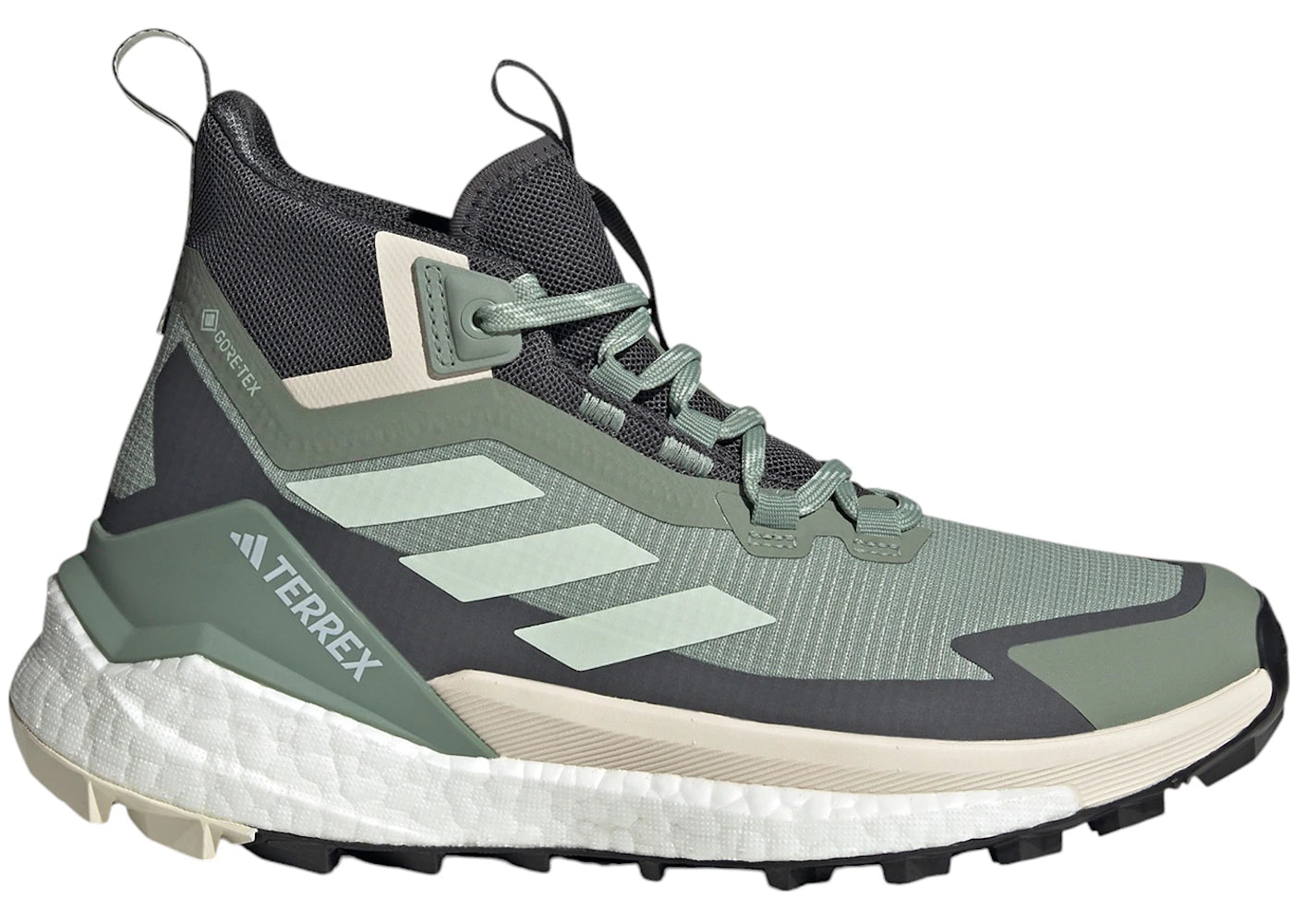 adidas Terrex Free Hiker 2.0 Gore-Tex Silver Green Linen Green Grey Six (Women's)