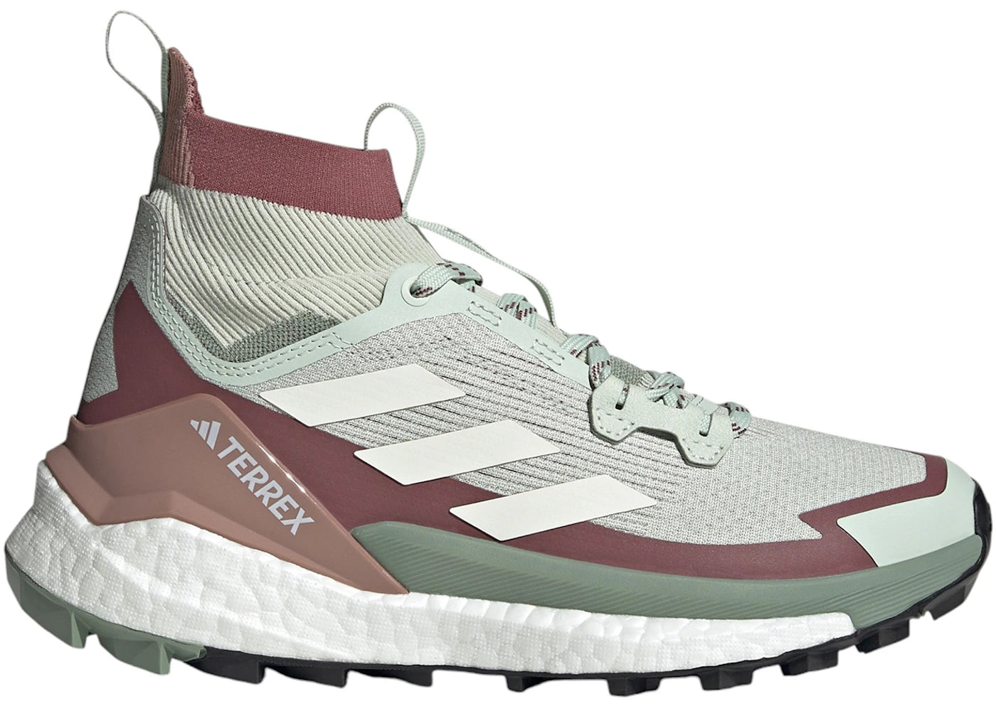 adidas Terrex Free Hiker 2.0 Linen Green Off White Burgundy (Women's)