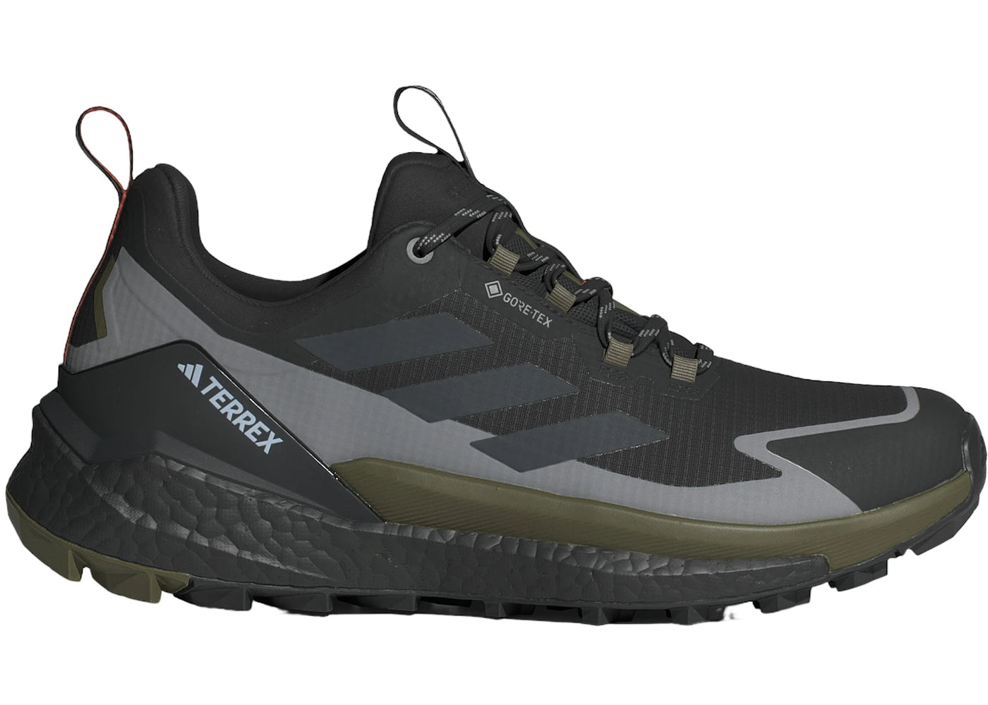 adidas Terrex Free Hiker 2.0 Low Gore-Tex Core Black Carbon Olive Strata