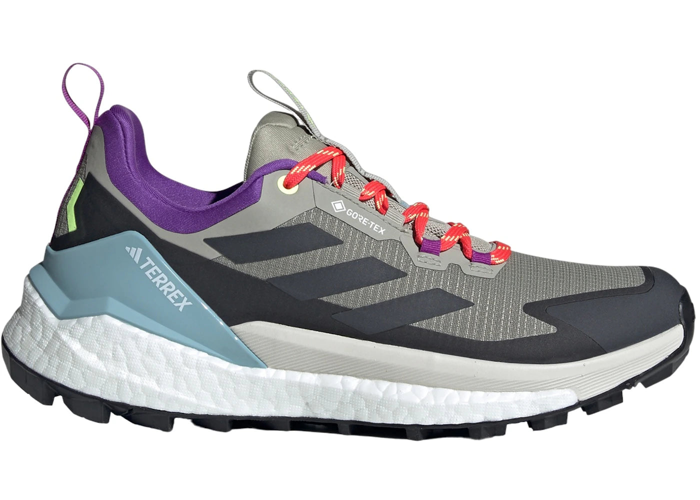 adidas Terrex Free Hiker 2.0 Low Gore-Tex Trace Cargo Core Black Active Purple (Women's)