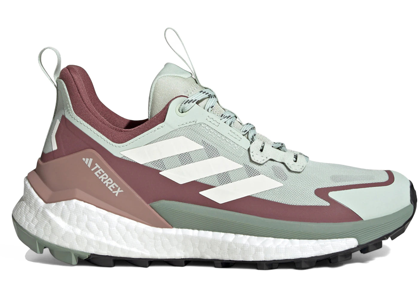 adidas Terrex Free Hiker 2.0 Low Linen Green Burgundy (Women's)