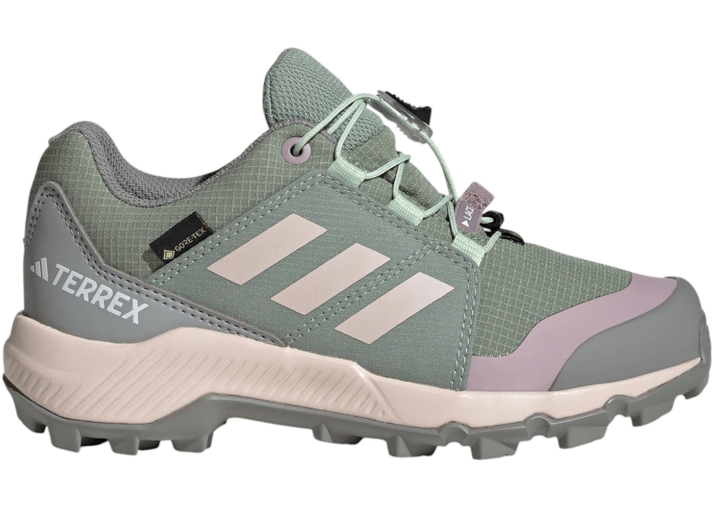 adidas Terrex Gore-Tex Silver Green Linen Green Preloved Fig (GS)