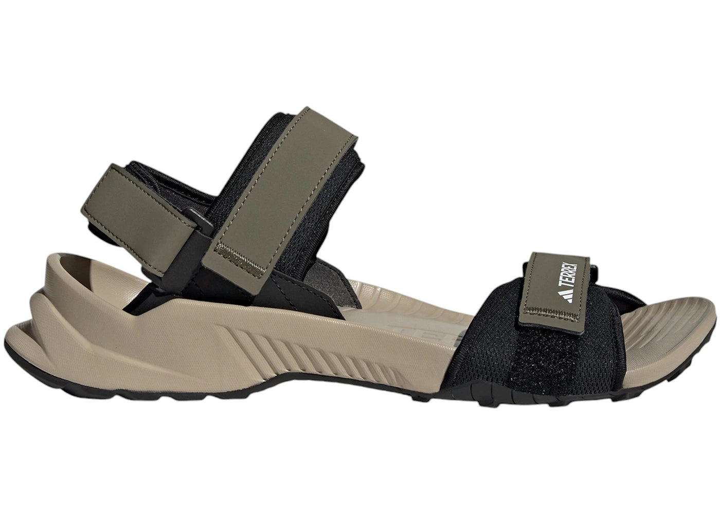 adidas Terrex Hydroterra Sandals Olive Strata Core Black Wonder Beige
