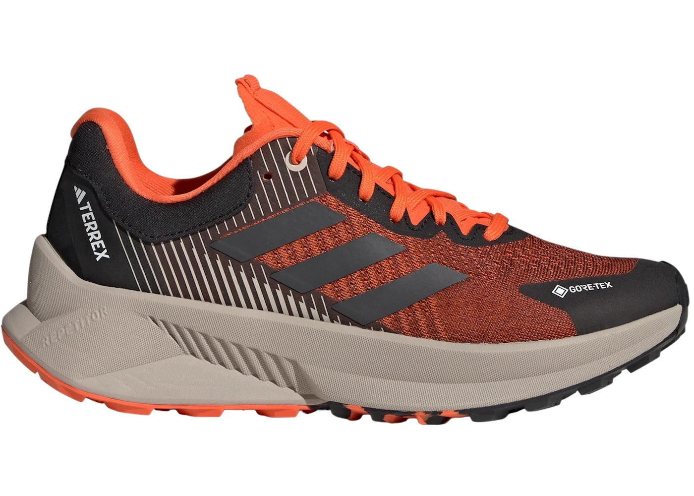 adidas Terrex Soulstride Flow Gore-Tex Core Black Grey Semi Impact Orange (Women's)