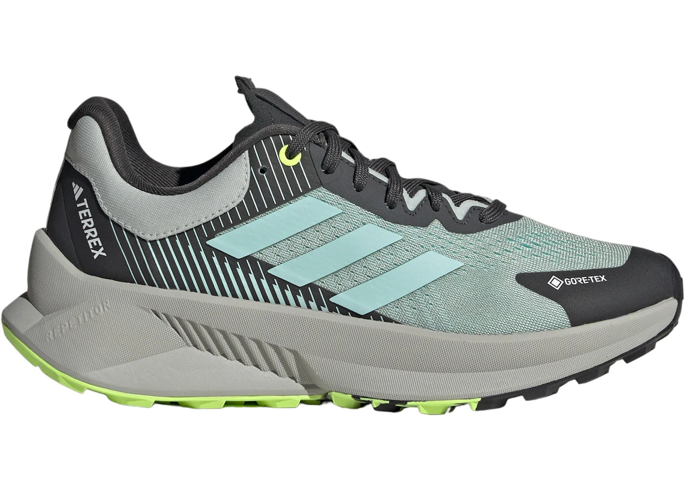 adidas Terrex Soulstride Flow Gore-Tex Wonder Silver Semi Flash Aqua Lucid Lemon (Women's)