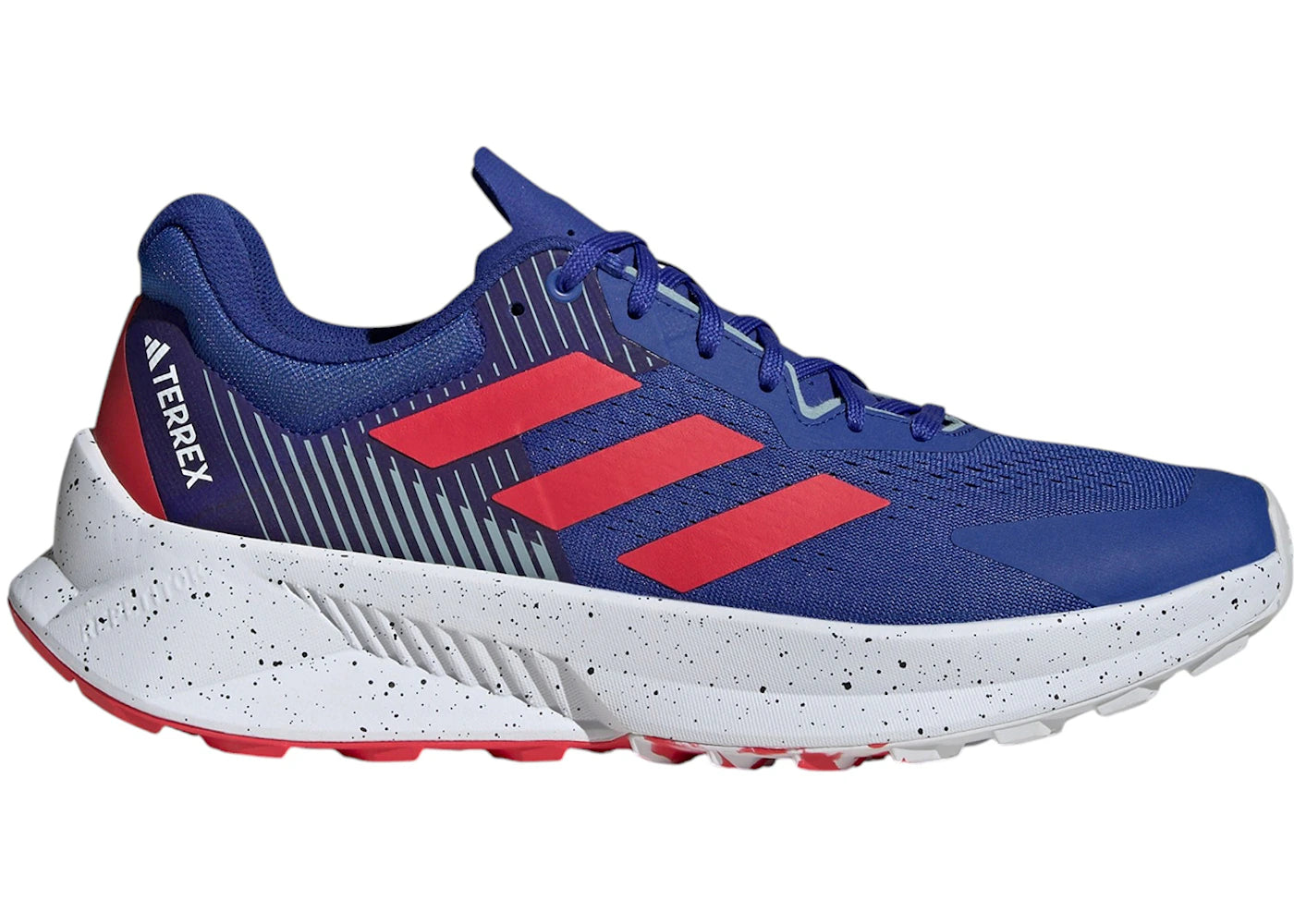 adidas Terrex Soulstride Flow Trail Dash Grey Pure Ruby Semi Lucid Blue