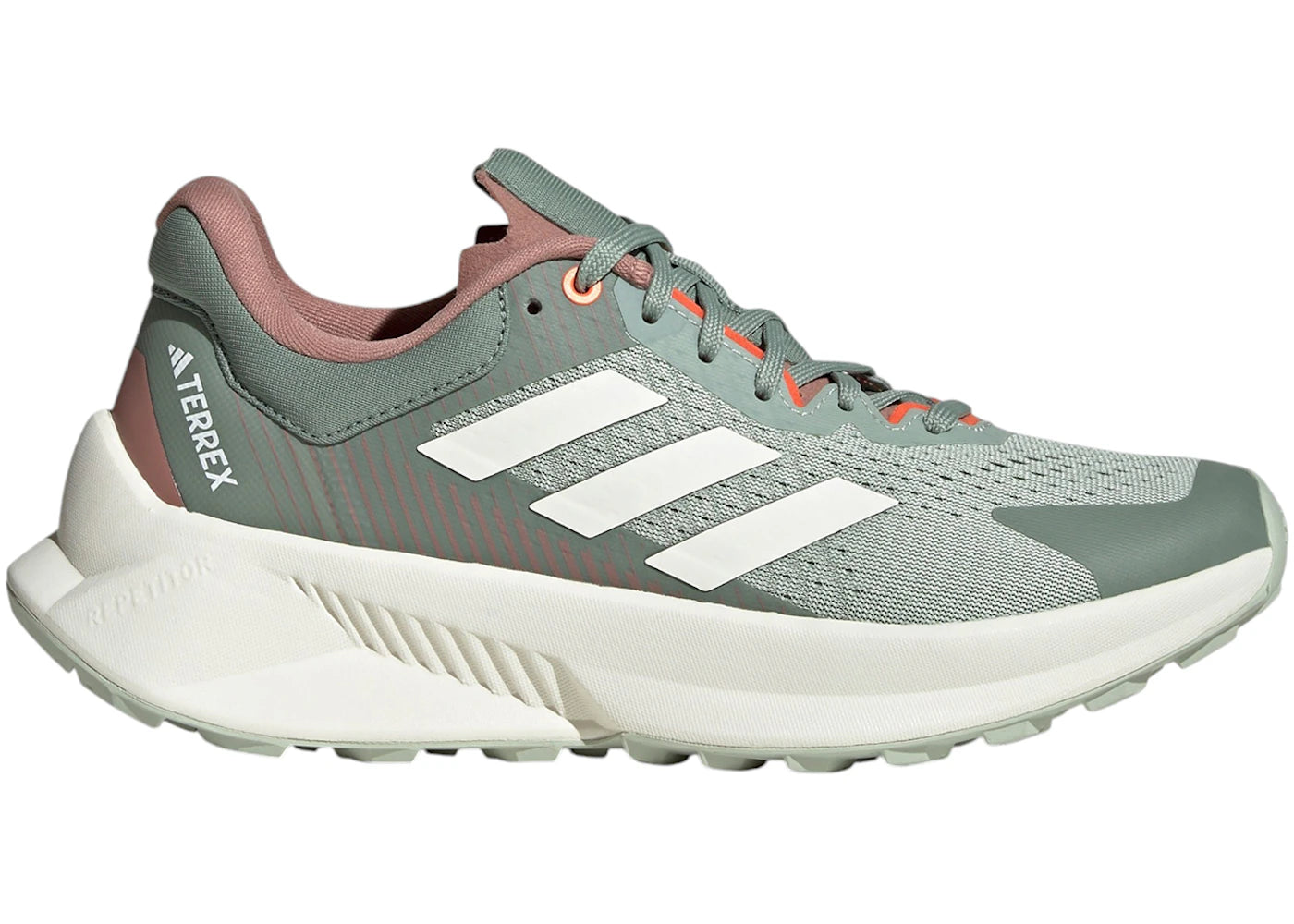 adidas Terrex Soulstride Flow Trail Linen Green Off White Silver Green (Women's)