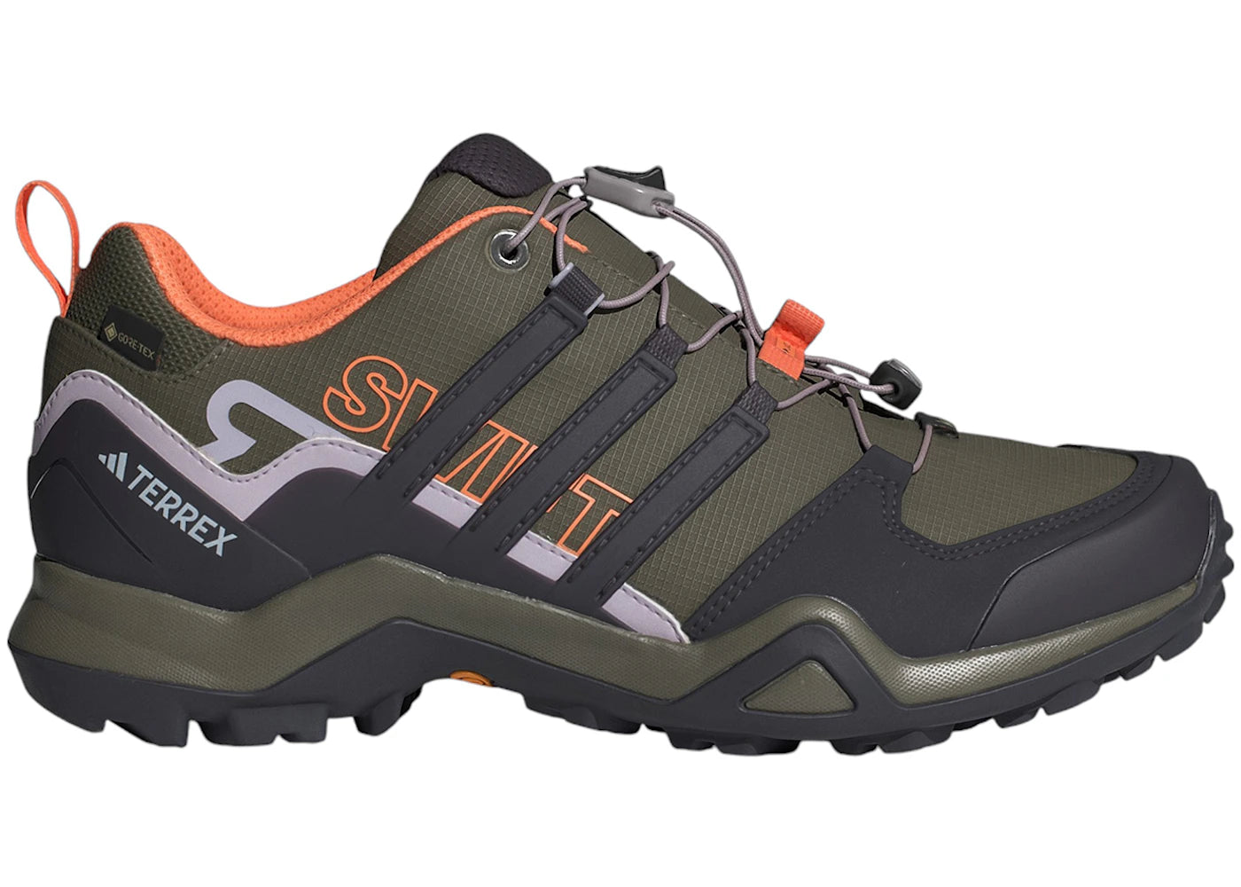 adidas Terrex Swift R2 Gore-Tex Olive Strata Aurora Black Amber Tint (Women's)
