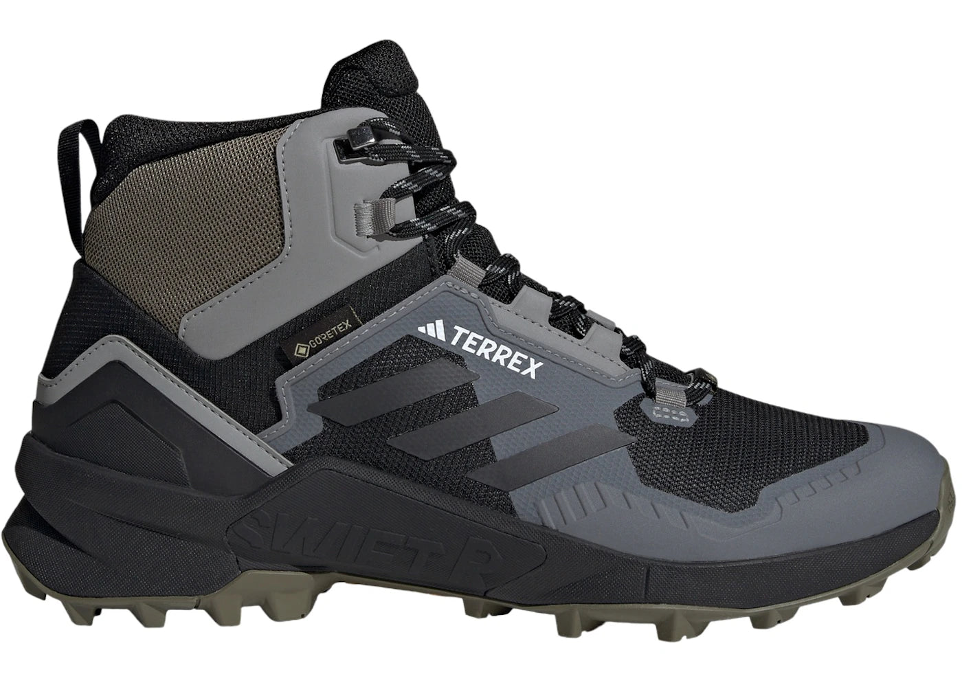 adidas Terrex Swift R3 Gore-Tex Core Black Carbon Charcoal Solid Grey
