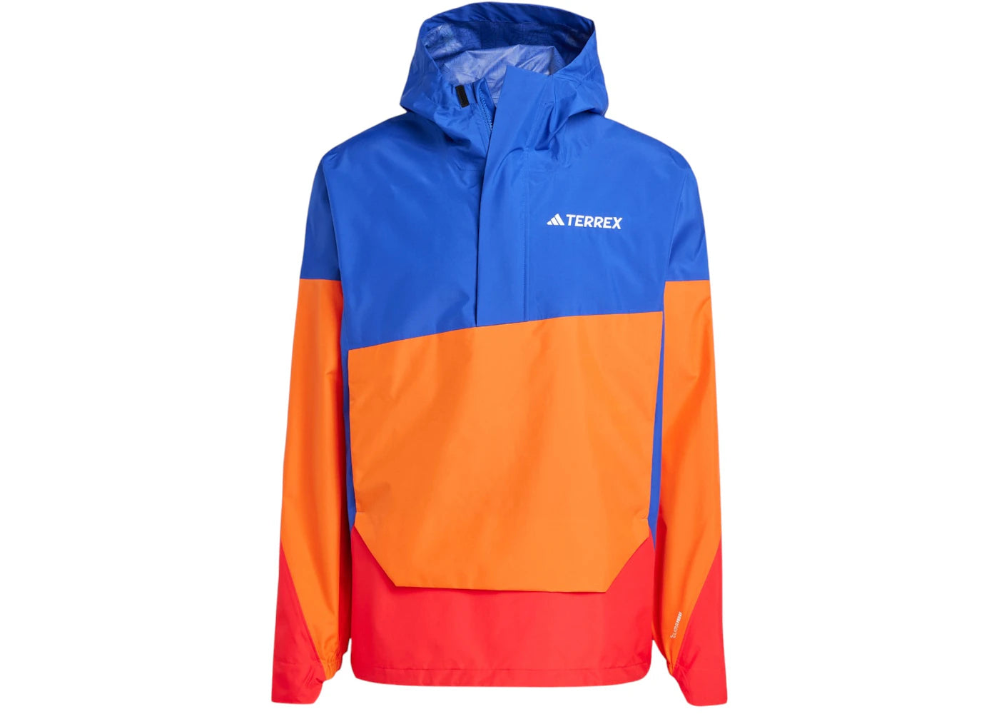 adidas Terrex Xploric .5L Climaproof Anorak Semi Lucid Blue/Semi Impact Orange/Pure Ruby