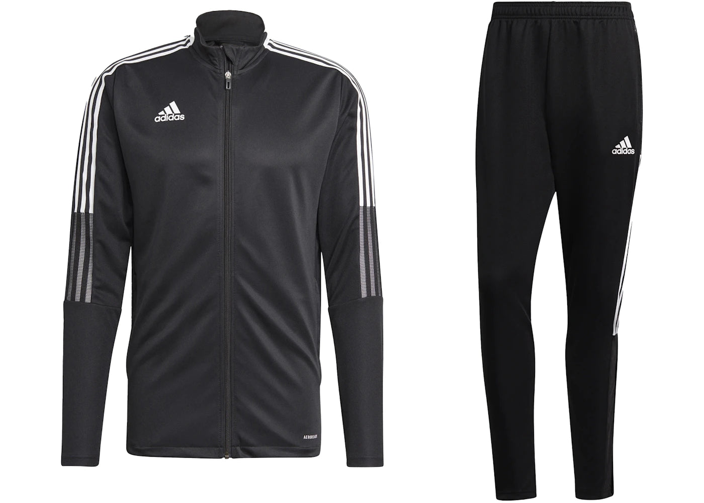 adidas Tiro 21 Track Jacket & Pant Set Black/White
