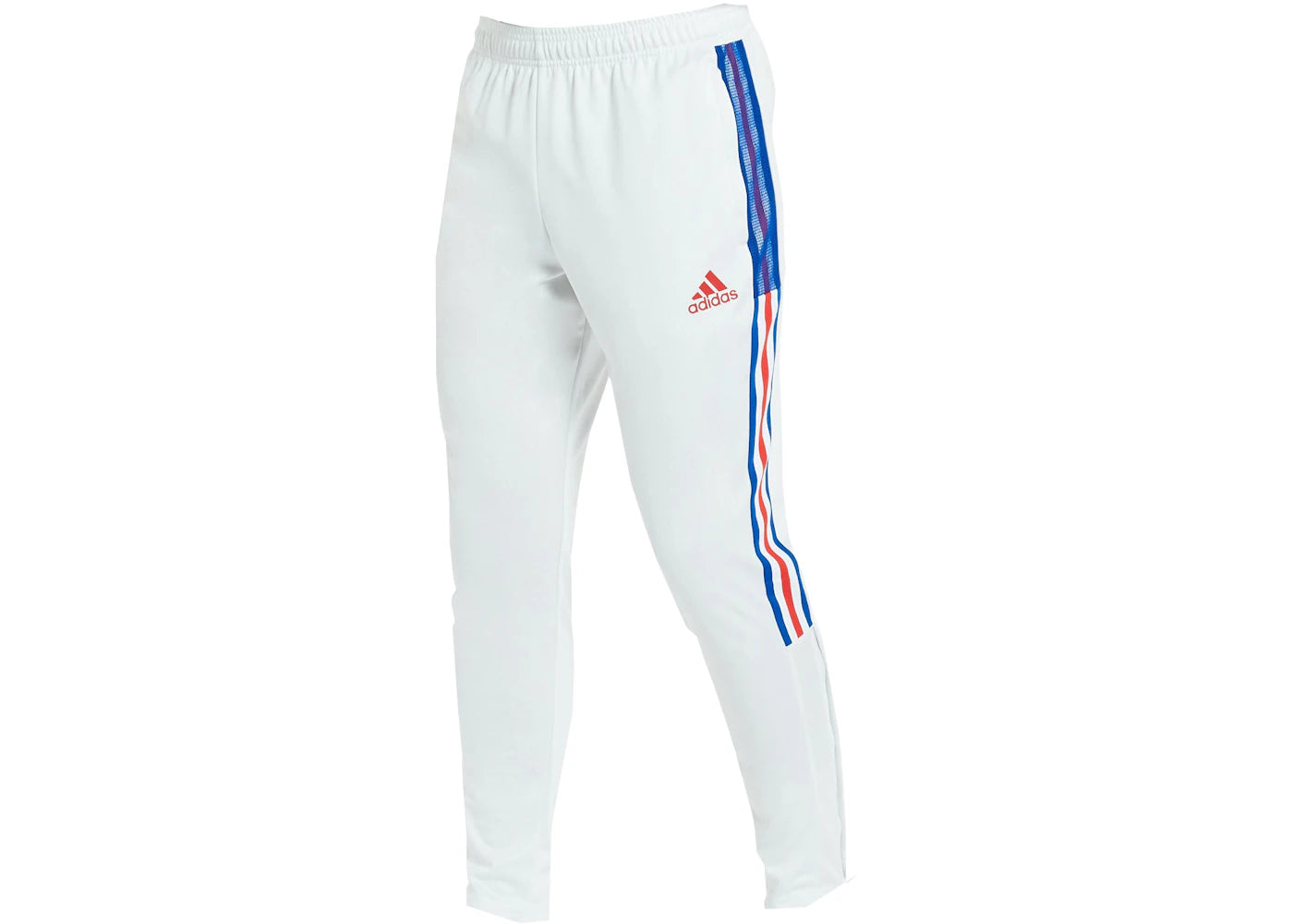 adidas Tiro 21 Track Pants White/Vivid Red/Royal Blue