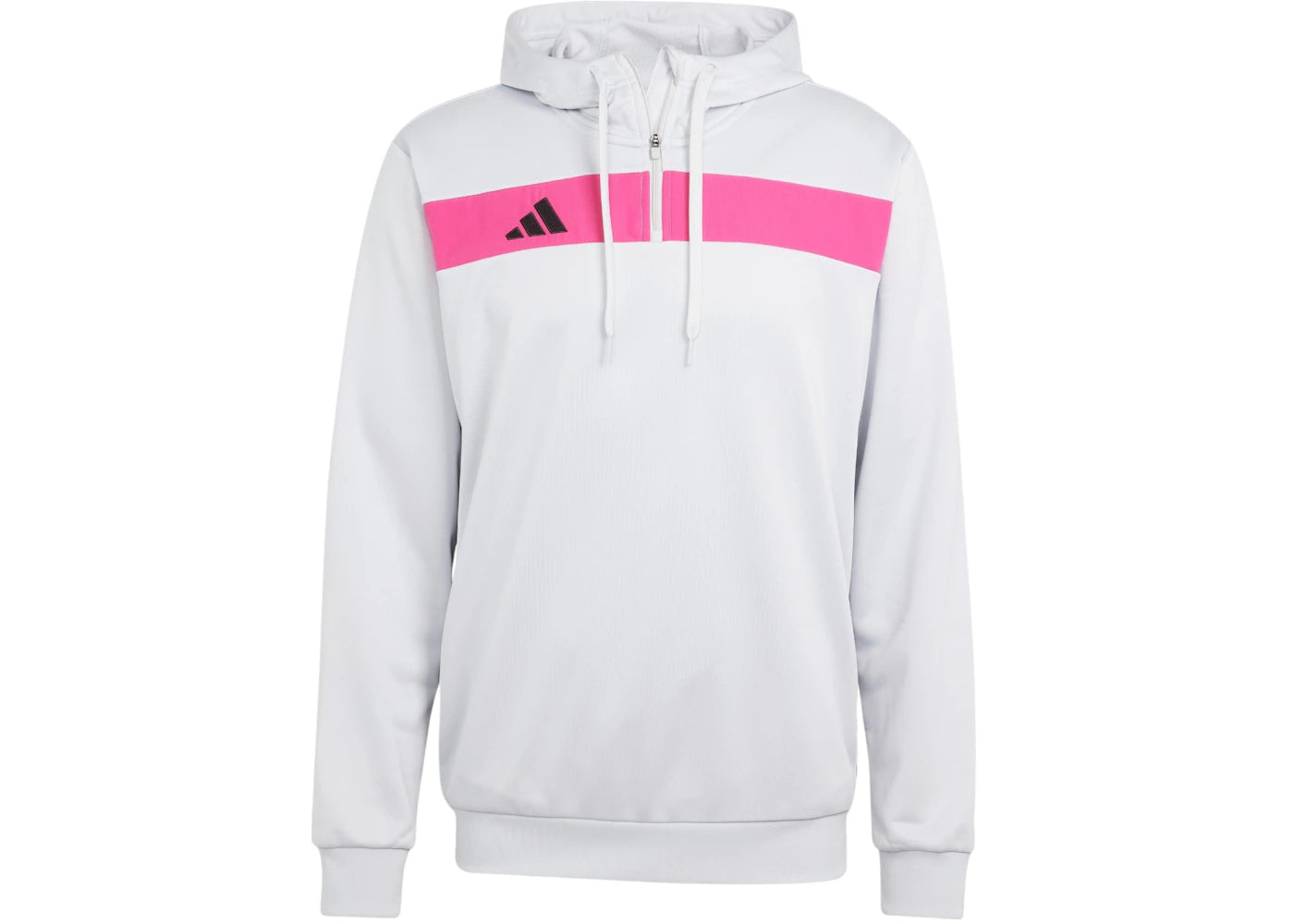 adidas Tiro 25 Essentials Sweat Hoodie Clear Grey/Real Magenta
