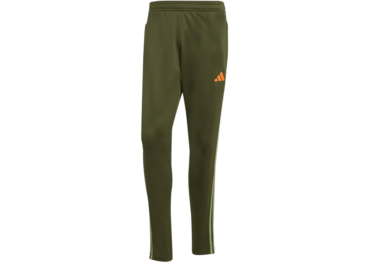 adidas Tiro 25 Essentials Winterized Tracksuit Pants Night Cargo Tent Green Impact Orange