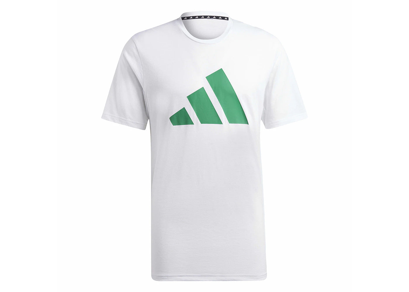 adidas Train Essentials Feelready Logo Training Tee White/Court Green