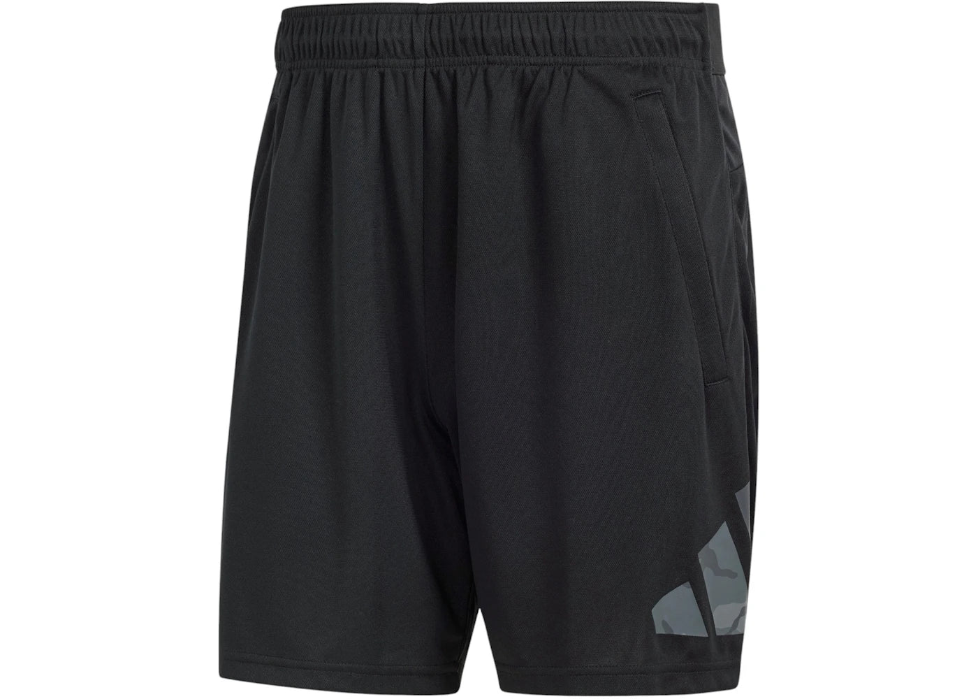 adidas Train Essentials Seasonal Big Logo Shorts Black